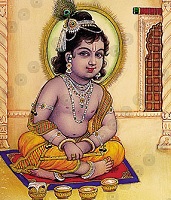 Krishna with Beautiful Food