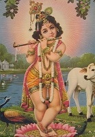 Krishna by the Beautiful Yamuna River